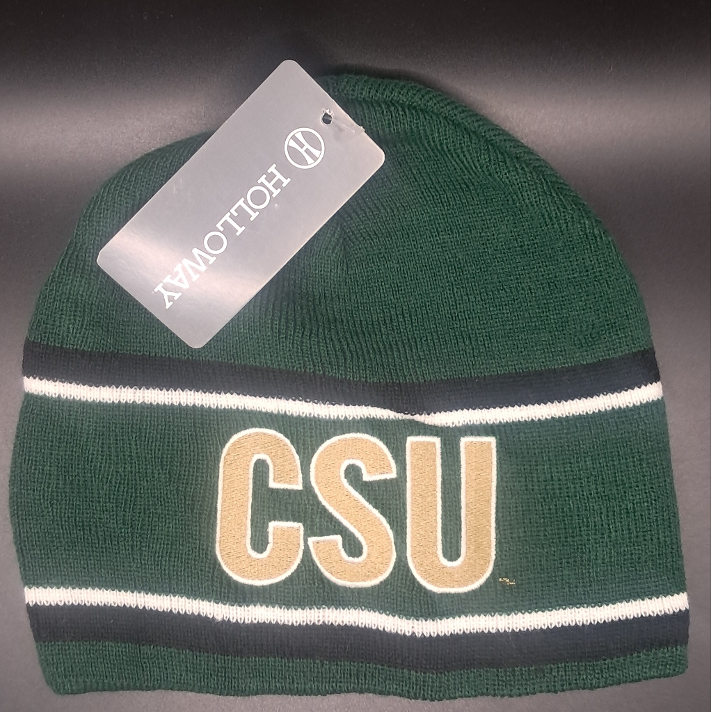 Holloway Dark Green Beanie With Gold Csu Logo Holloway Dark Green Beanie With Gold Csu Logo